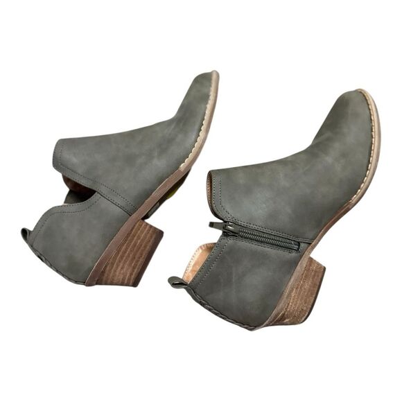 Dolce Vita Grey Womens Sz 9 Booties Ankle Boots Zipper - Picture 8 of 9